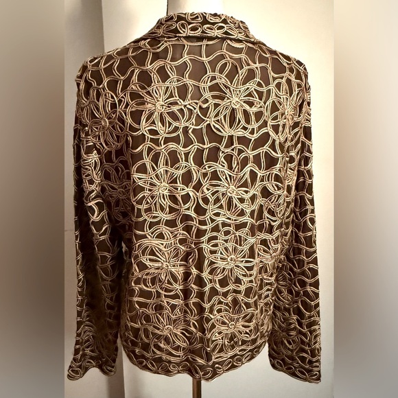 Vintage Laura Ashley Embroidered Zip Jacket/Blazer - Picture 4 of 7